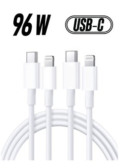 USB-C to Lightning Cable 20W, 2 Pack 6.6FT Power Delivery Fast Charging Data Sync Type C PD Quick Charger Compatible with iPhone 12/12 Pro/11/XS/XR/X 8/iPad/AirPods Pro