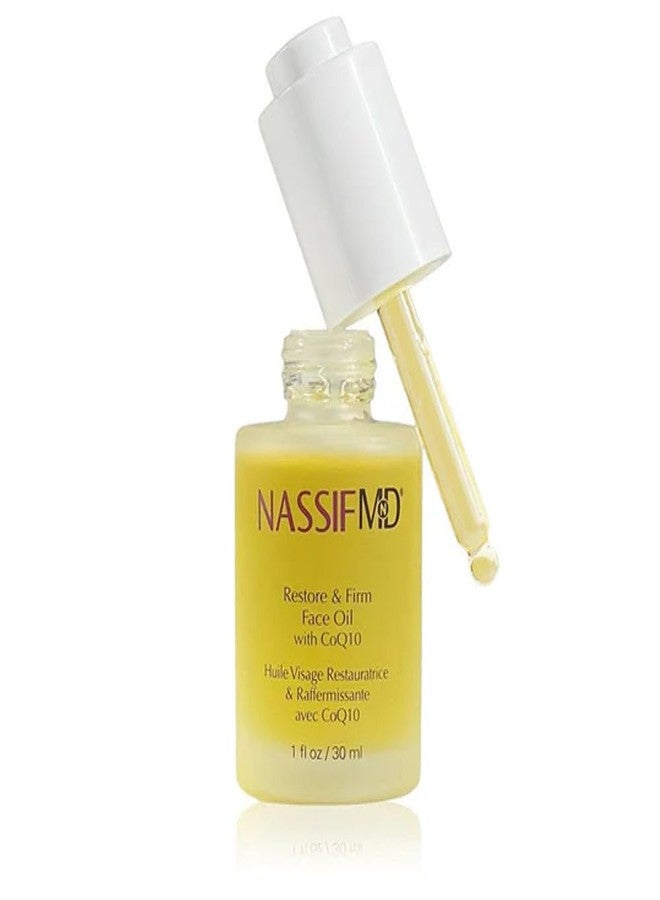 NASSIFMD Restore & Firm Face Oil with CoQ10 – Clinically Tested Treatment Oil to Restore Skin Quality and Visibly Improve Firmness, Smooth Fine Lines & Enhance Radiance - Image 1