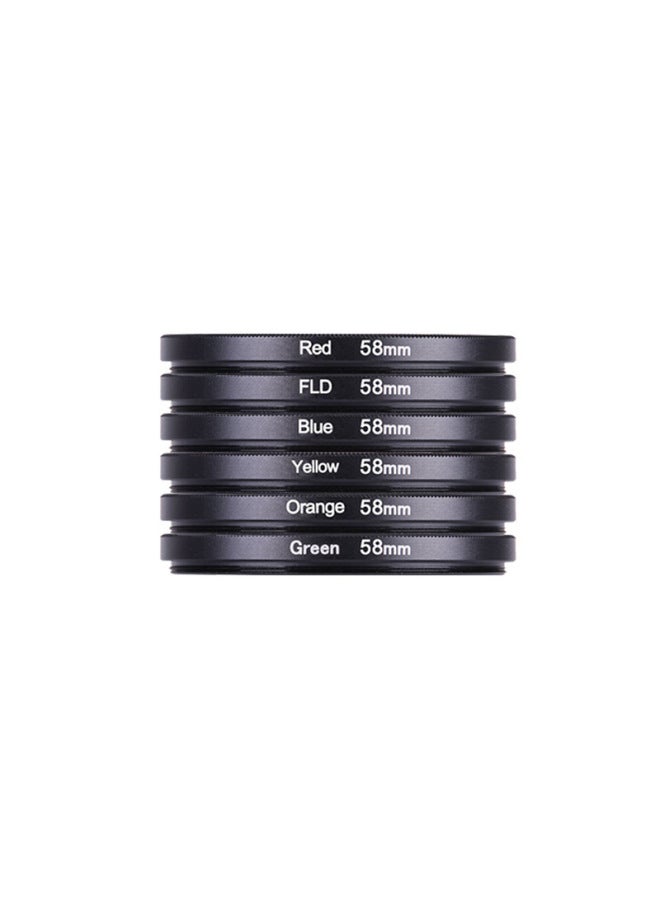 general Panchromatic Filter Suit Red Filter Yellow Green Blue Film Machine 58/67/77/82mm Black And White Scenery Photography-Color:72mm-orange - Image 5