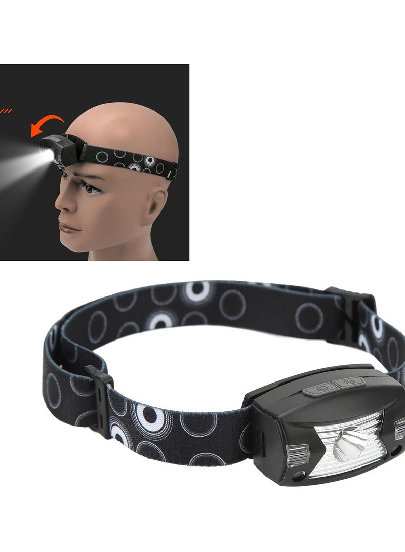 GGOOT LED Head Light, Sensor Headlamp Adjustable Angle Ultra Bright Removable Headband Rechargeable for Fishing for Emergency - Image 2