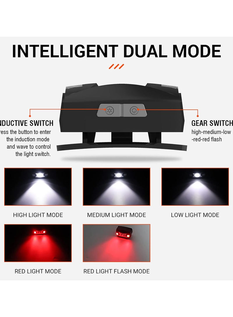 GGOOT LED Head Light, Sensor Headlamp Adjustable Angle Ultra Bright Removable Headband Rechargeable for Fishing for Emergency - Image 5