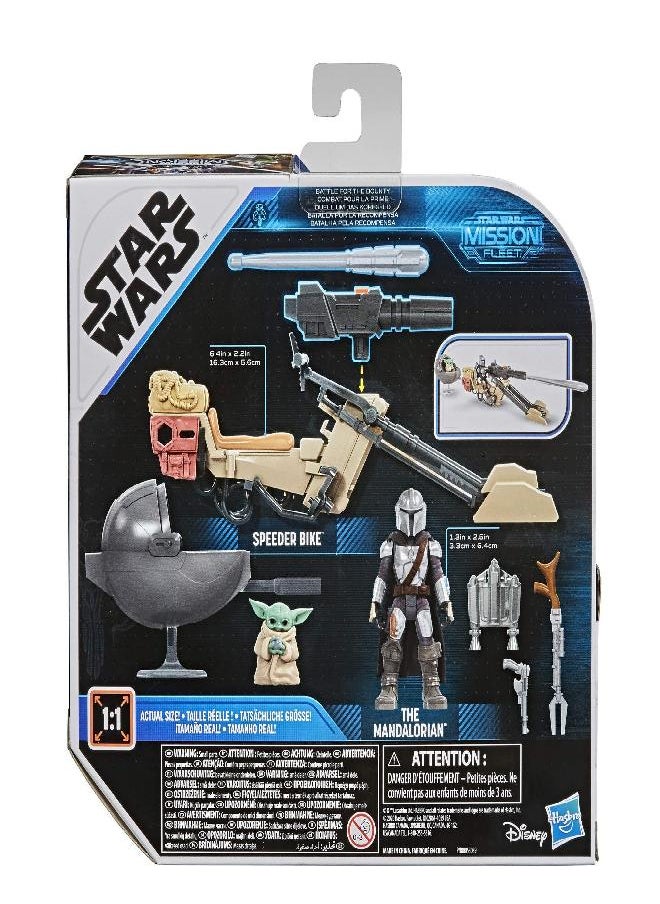 STAR WARS - STAR WARS Mission Fleet Expedition Class The Mandalorian The Child Battle for The Bounty 2.5-Inch-Scale Figures and Vehicle, Kids Ages 4 and Up, Multicolored (E96805X0) - Image 1
