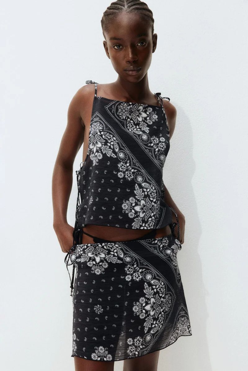 H&M Tie-detail beach skirt