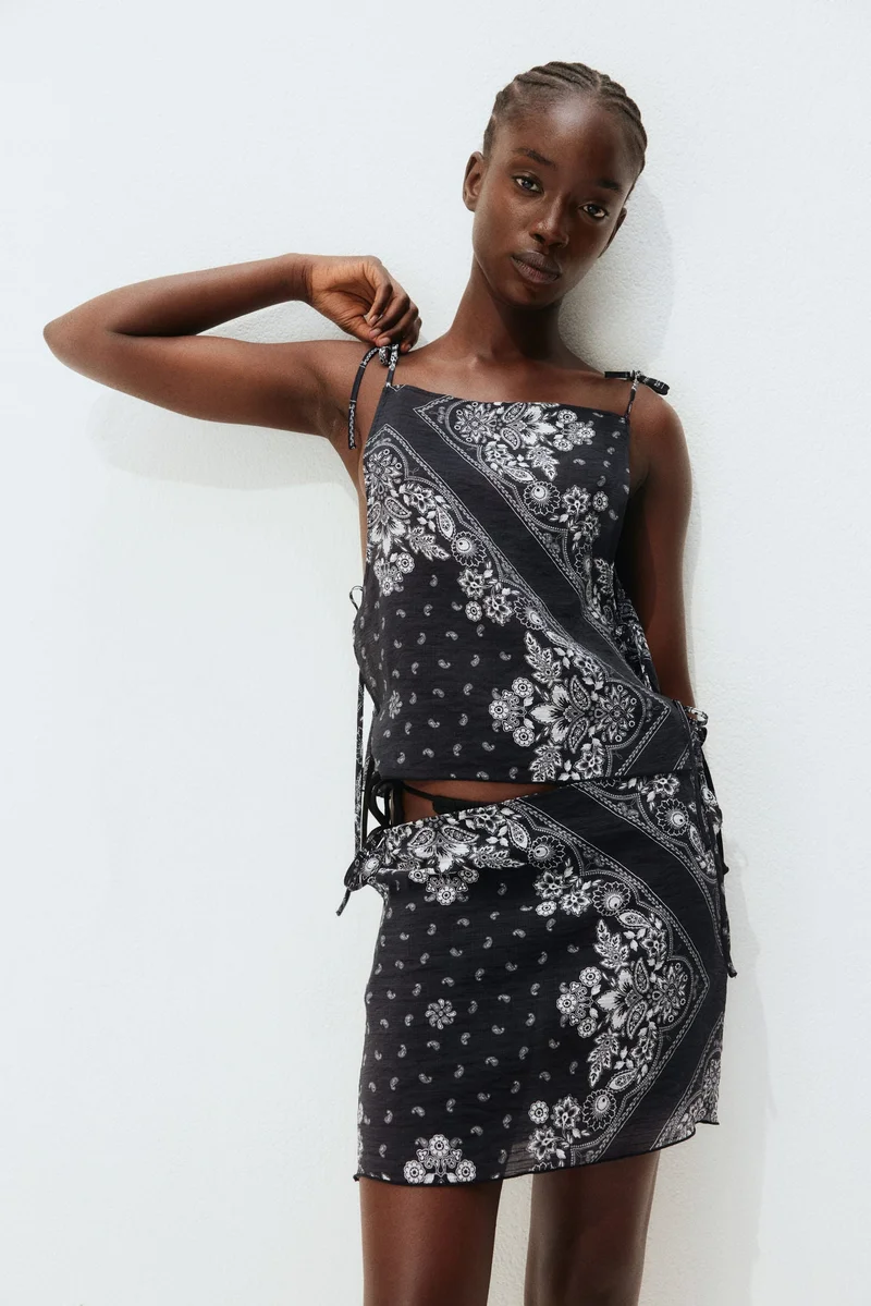 H&M Tie-detail beach skirt