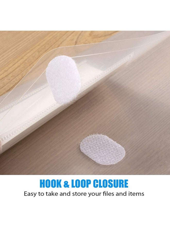 سويز مجموعة من 10 مظاريف بلاستيكية لحفظ الملفات، مجلد شفاف للمستندات بحجم A4 مع جيوب ملصقات للمدرسة والعمل المنزلي والمكتب المنظم، شفاف - Image 3