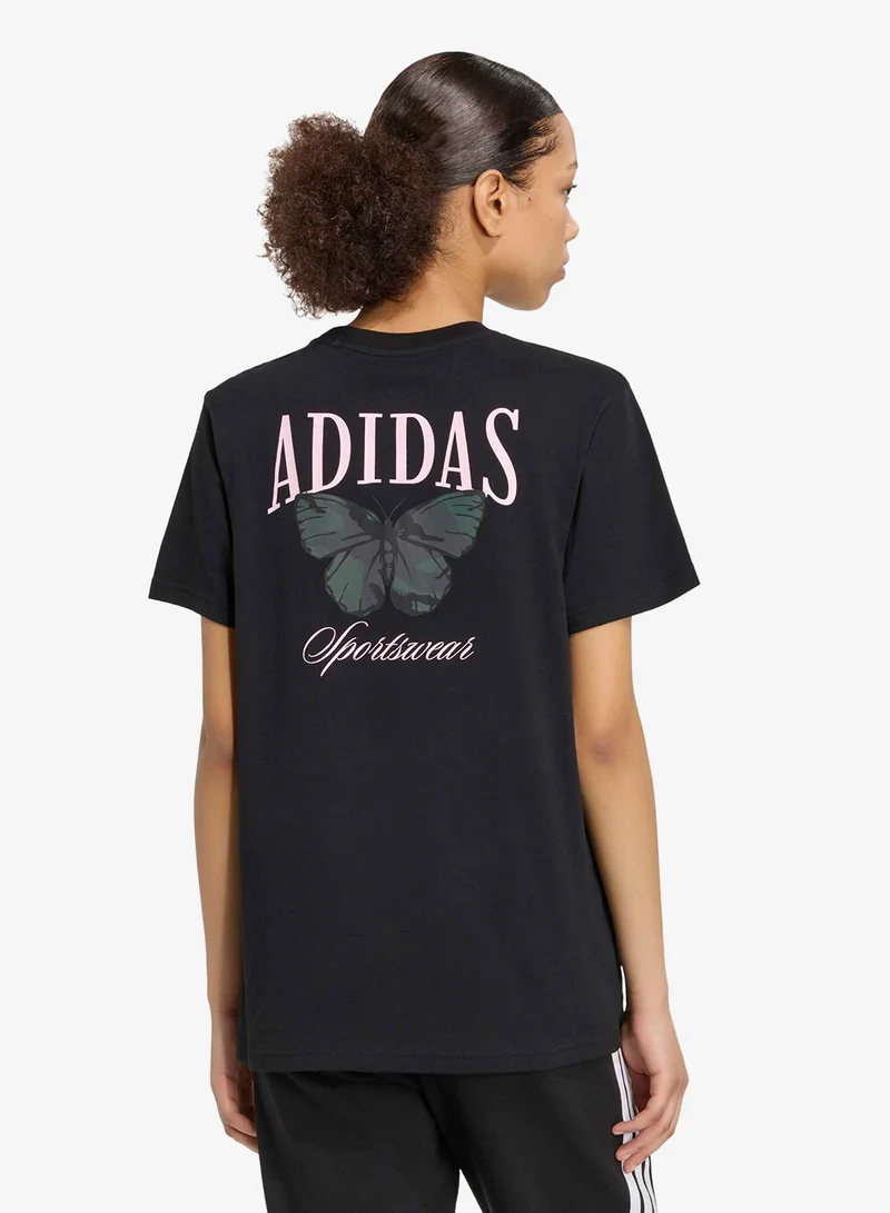 Adidas Camo Loose Graphic T-Shirt