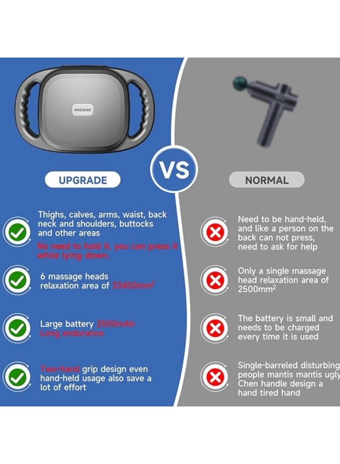 فيبكا 6 Heads Deep Tissue Massage Gun, for Thighs, Calves, Arms, Waist, Back, Buttocks,Neck and Shoulders Relaxation,Recover & Massage - Image 5