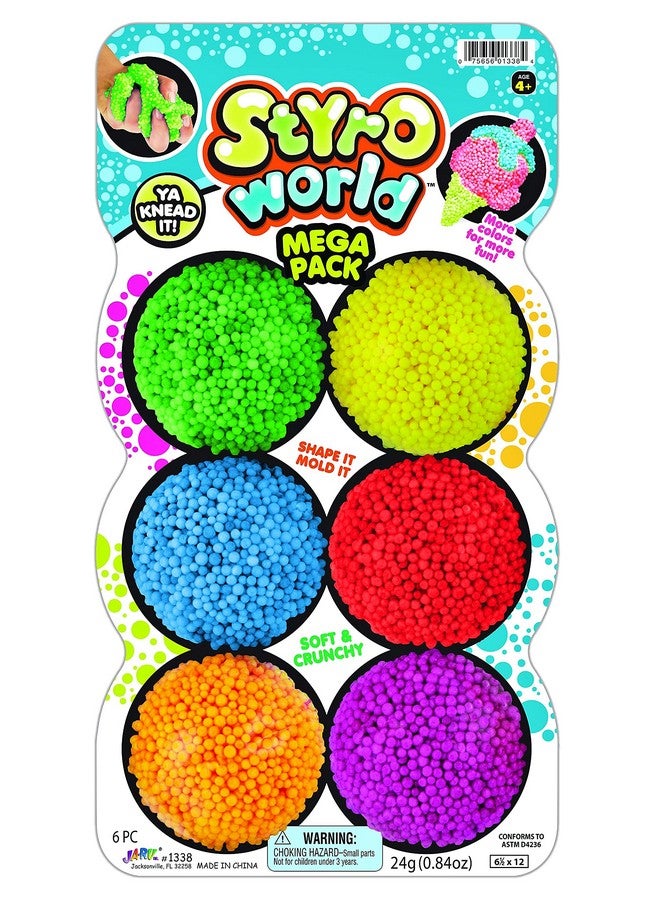 Ja-Ru JA-RU Play Styrofoam Modeling Kit, Sensory Bin, Fidget Toys, Stress Relief, Magic Clay Art Crafts, Party Favors, Preschool Toys, 4+ Years, Multiple Colors, Small, Unisex, Non-Foldable - Image 5
