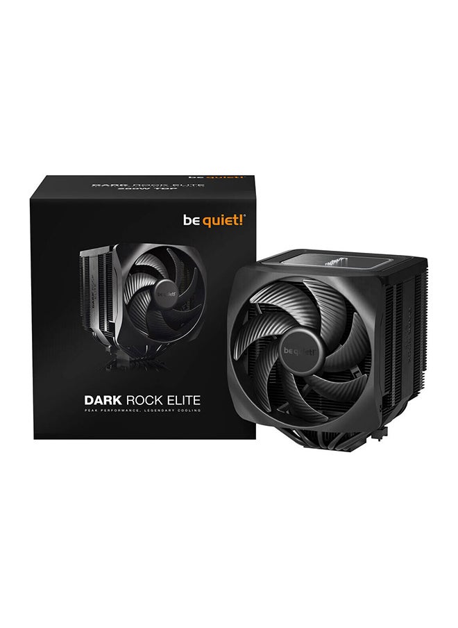Dark Rock Elite Air CPU Cooler, 2X Silent Wings 135mm PWM Fans, Speed Switch with 2 Modes, High-Performance Heat Pipes, Front Fan Rail System, Enhanced RAM Compatibility Black | BK037