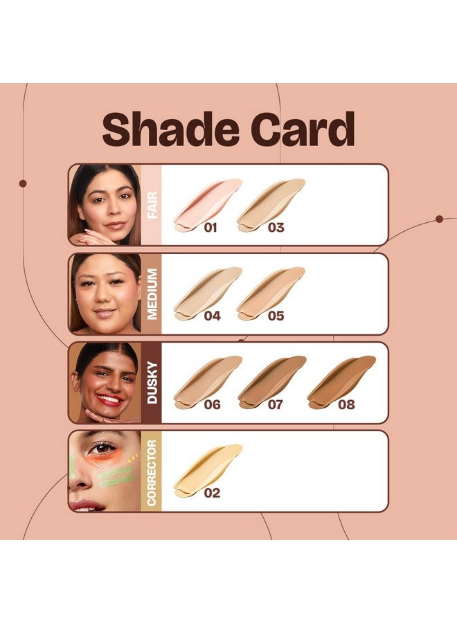 Mars MARS Liquid SPF50 PA++++ Cancel Concealer with Radiant Natural Finish (6.0 ml) (06-HONEY GLOW) | Lightweight | Medium to High Coverage | Long-Lasting & Multi-Purpose | Crease Resistant (Pack of 1) - Image 5