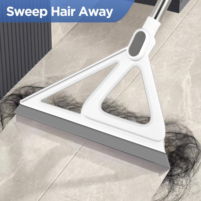 Nodirz Multifunction Magic Broom, Squeegee Broom for Floor, Rubber Broom, Silicone Broom for Floor Cleaning, Magic Broom Sweeper for Living Room, Kitchen, Bathroom-Easy Dry The Glass (Grey) - Image 4