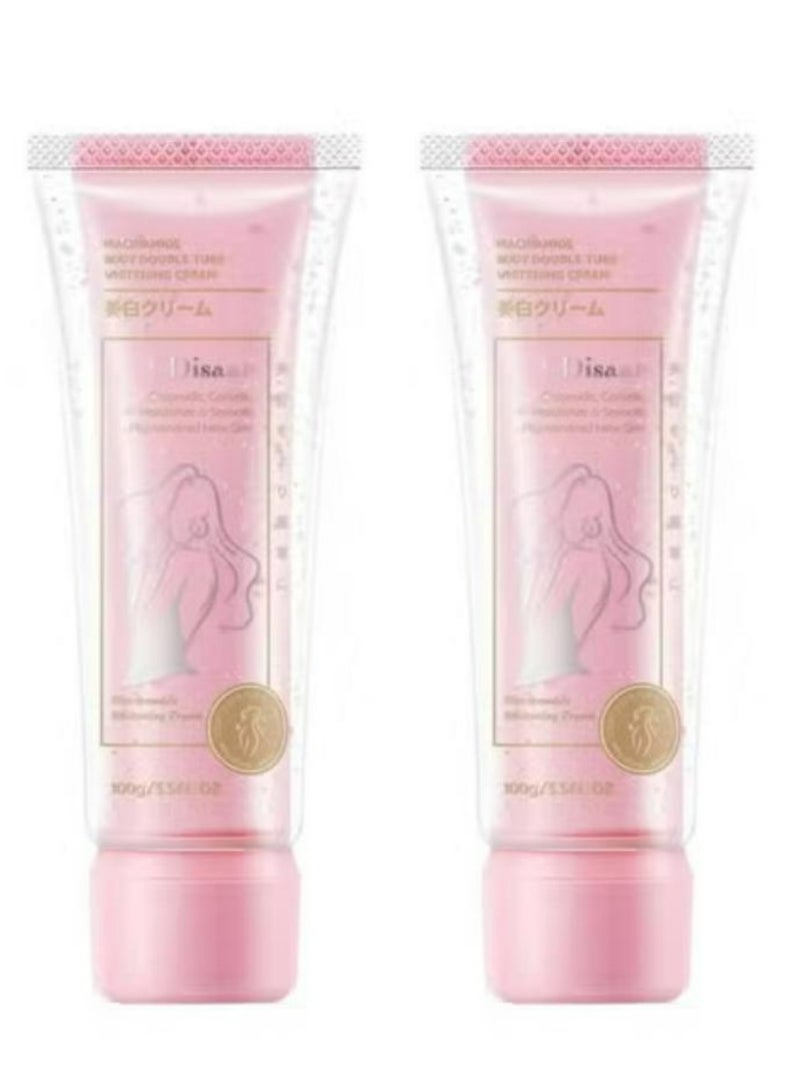 Disaar Niacinamide Body Skin Whitening Cream Lotion Niacinamide Ceramide Centella For Body Lighting Soothing Cream 2 Pcs