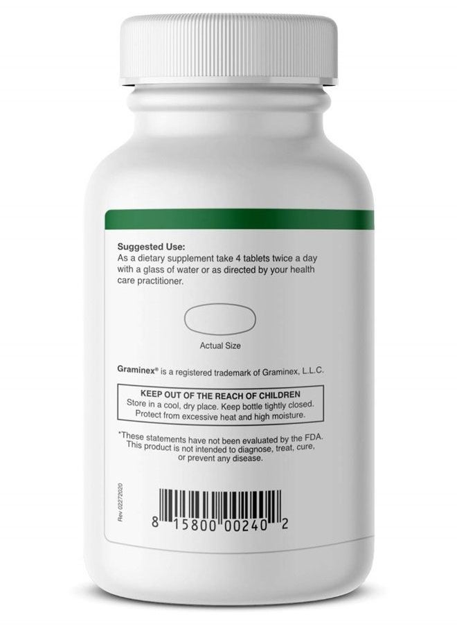 GRAMINEX - Barley Grass Tablets - Energy Boosting Greens Nutritional Supplement - Antioxidant-Rich Superfood with Multivitamin, Minerals, Amino Acids - 240 Tablets - Image 1