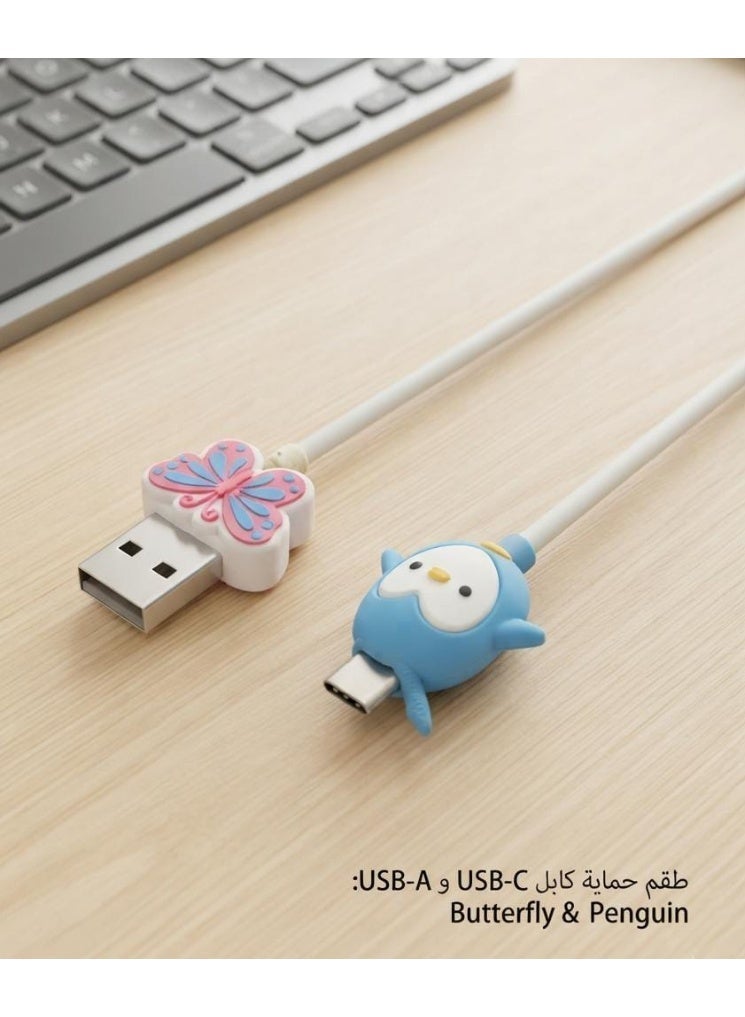 "Add a touch of beauty and fun to your charging cable with this 3D cable case - Product contains 2 pieces. " - Image 2