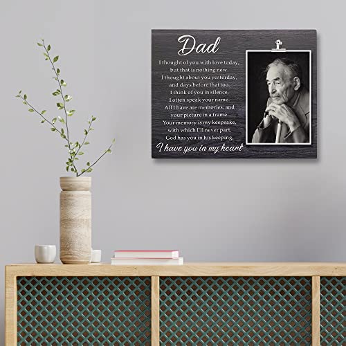 ZENNLAB Memorial Picture Frame, 7.87x9.8 inches, Black, for Dad, Love Theme, Unisex Adult - Image 3
