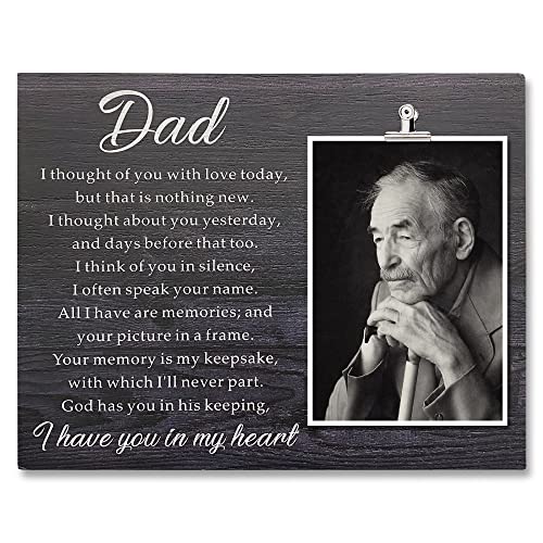 ZENNLAB Memorial Picture Frame, 7.87x9.8 inches, Black, for Dad, Love Theme, Unisex Adult - Image 1