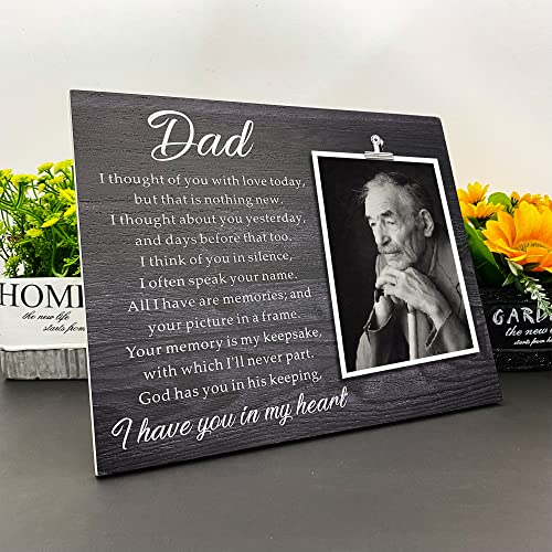 ZENNLAB Memorial Picture Frame, 7.87x9.8 inches, Black, for Dad, Love Theme, Unisex Adult - Image 5