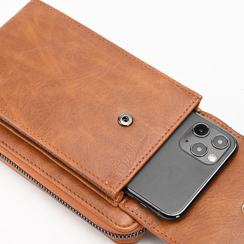 Women's PU Crossbody Phone Bag with Card Slots - Image 4