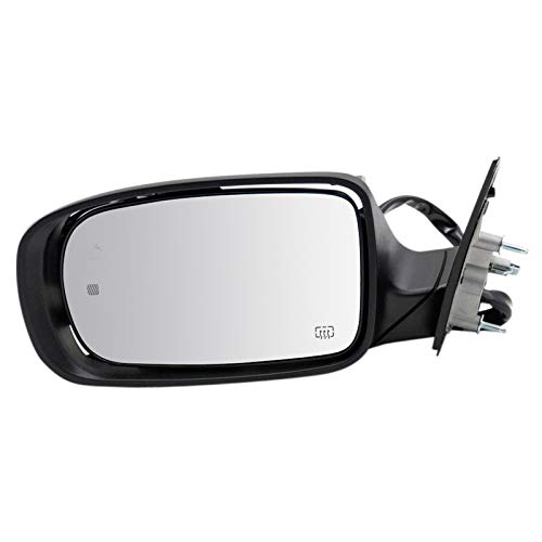 TRQ Driver & Passenger Side Power Heated Mirrors with Blind Spot Indicator Paint to Match Compatible with 2011-2019 Dodge Charger CH1320452 CH1321452 - Image 3