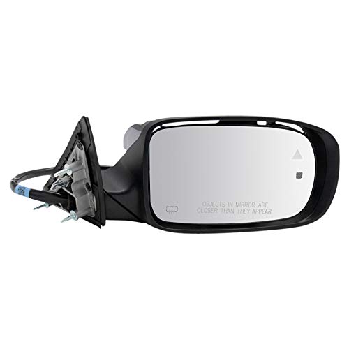 TRQ Driver & Passenger Side Power Heated Mirrors with Blind Spot Indicator Paint to Match Compatible with 2011-2019 Dodge Charger CH1320452 CH1321452 - Image 5