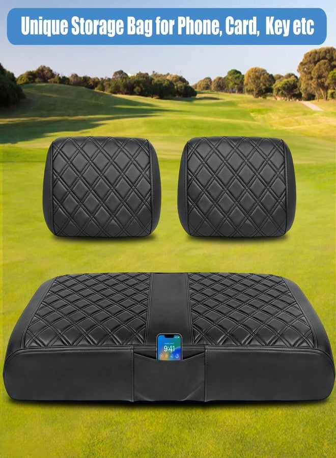 MOSNAI Club Car DS Pre-2000 Seat Cover, Golf Cart Front Seat Cover Fit For Club Car DS 1982-2000 OEM Ordinary Seat Cushion, Concave and Convex Design Appearance, Thick Vinyl Leather Comfortable/Breathable - Image 5