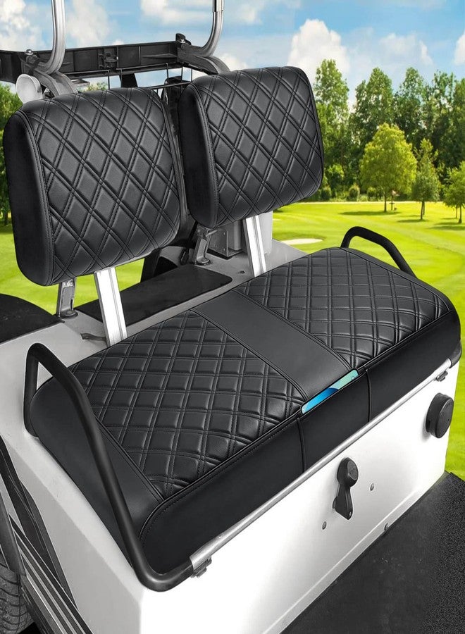 MOSNAI Club Car DS Pre-2000 Seat Cover, Golf Cart Front Seat Cover Fit For Club Car DS 1982-2000 OEM Ordinary Seat Cushion, Concave and Convex Design Appearance, Thick Vinyl Leather Comfortable/Breathable - Image 1