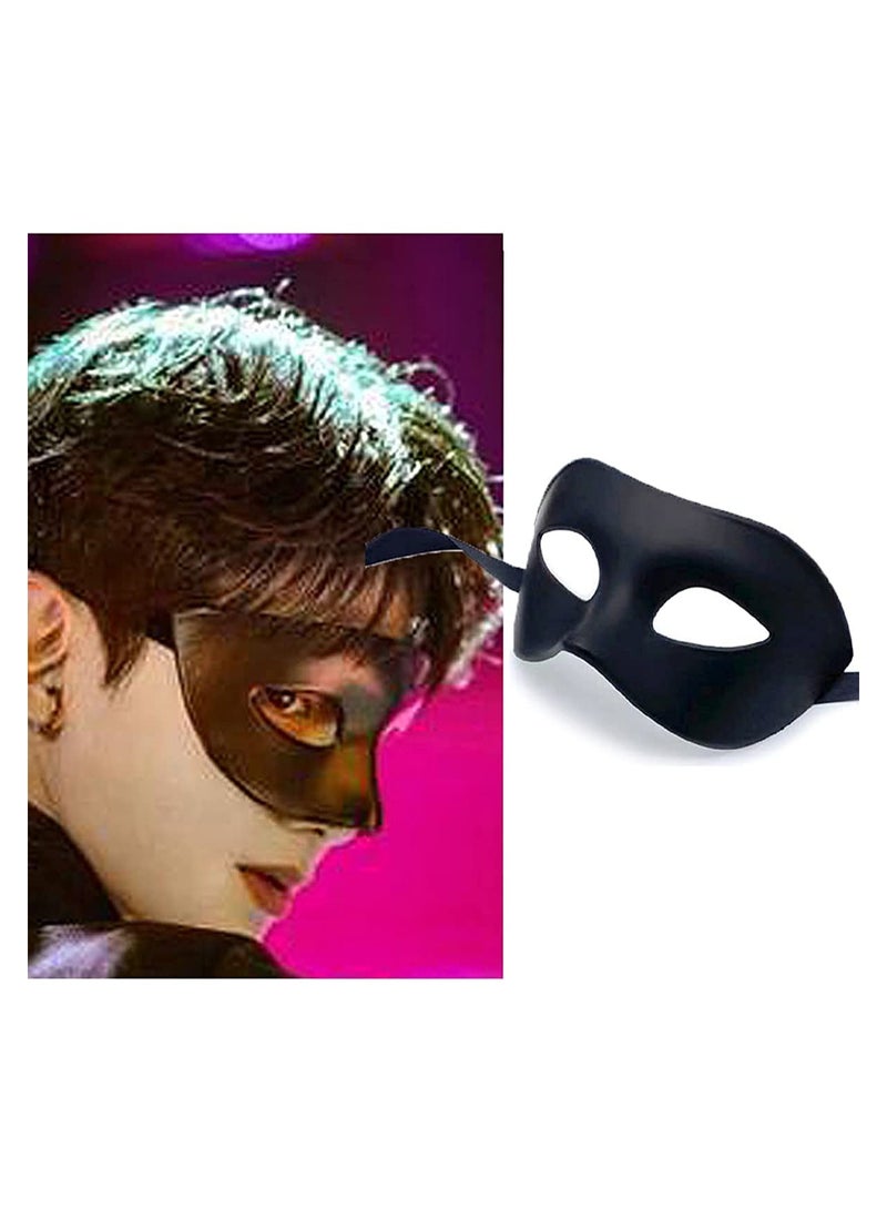 Classic Vintage Venetian Masquerade Mask for Men - Lightweight  Accessory for Costume Parties, Mardi Gras, and Superhero Themes - Image 2