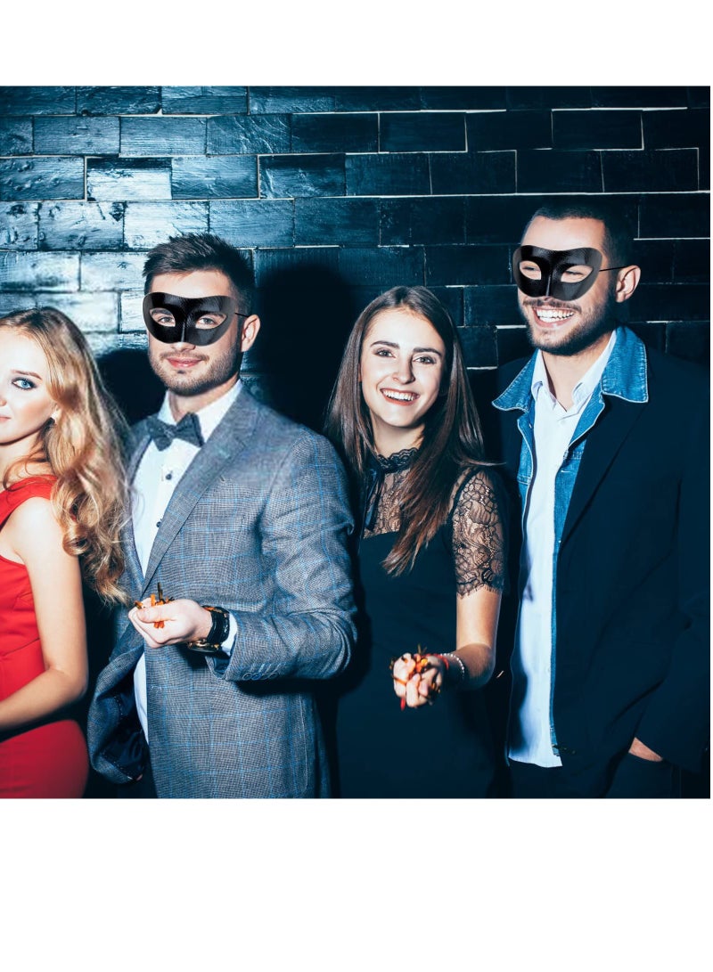 Classic Vintage Venetian Masquerade Mask for Men - Lightweight  Accessory for Costume Parties, Mardi Gras, and Superhero Themes - Image 4