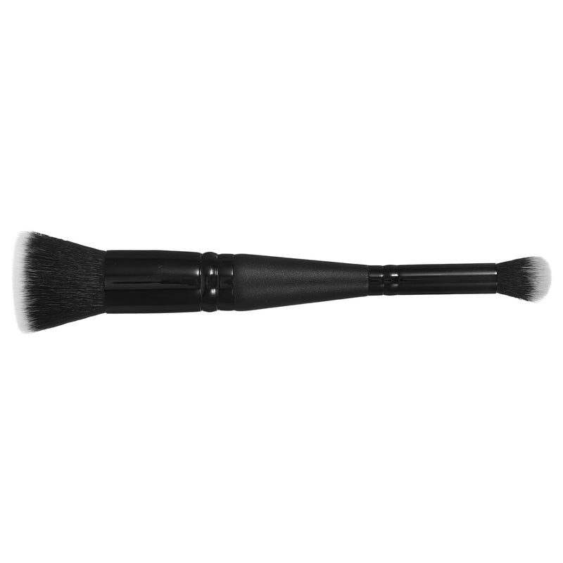Double-ended Foundation Applicator Brush for Liquid Makeup Small Flat Head Makeup Brush with Black Handle for Women’s Portable Use - Image 1