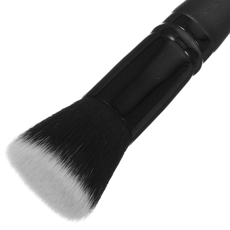 Double-ended Foundation Applicator Brush for Liquid Makeup Small Flat Head Makeup Brush with Black Handle for Women’s Portable Use - Image 3