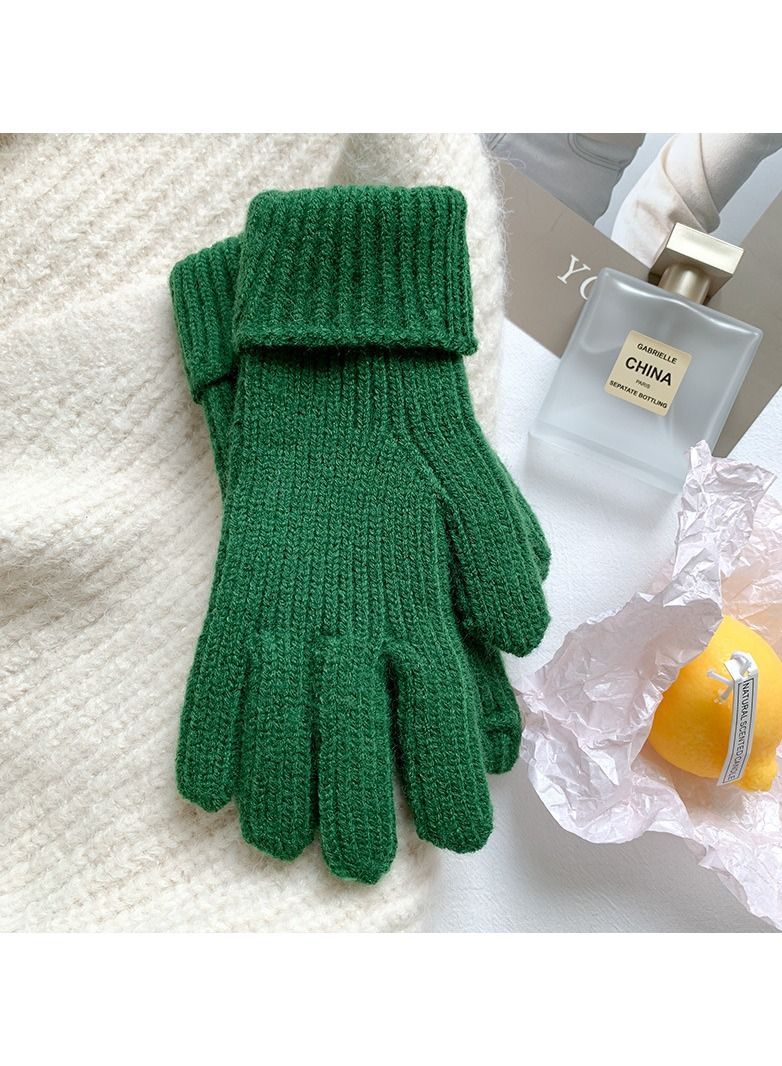 Loquat Solid Knit Gloves