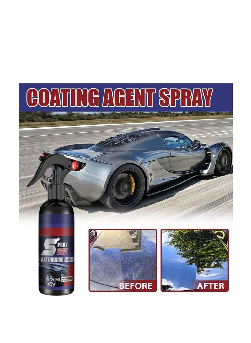 Coating Renewal Agent, 2 Pcs Car Nano Repairing Spray, Coating Agent Spray, Car Coating Wax Polishing Spray, Nano Crystal Coating Agent, Fast Fine Scratch Repair - Image 2