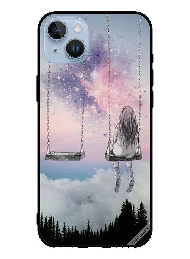 Covernex Protective Case Cover For Apple iPhone 14 Plus Lonely Girl Art - Image 1