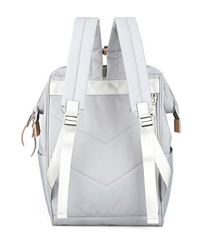 himawari Laptop Backpack for Women&Men Travel Backpack With USB Charging Port Large Business Bag Water Resistant College Bag Computer Doctor Bag(1881-Grey) - Image 4