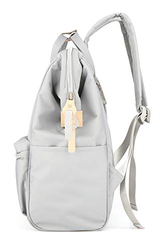 himawari Laptop Backpack for Women&Men Travel Backpack With USB Charging Port Large Business Bag Water Resistant College Bag Computer Doctor Bag(1881-Grey) - Image 3