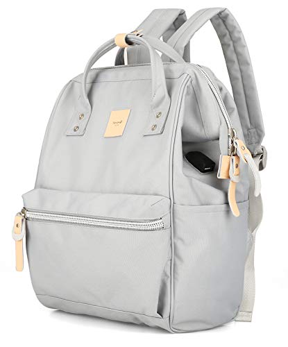himawari Laptop Backpack for Women&Men Travel Backpack With USB Charging Port Large Business Bag Water Resistant College Bag Computer Doctor Bag(1881-Grey) - Image 2