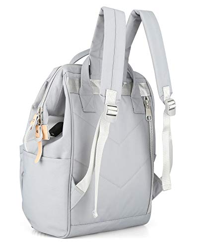 himawari Laptop Backpack for Women&Men Travel Backpack With USB Charging Port Large Business Bag Water Resistant College Bag Computer Doctor Bag(1881-Grey) - Image 5