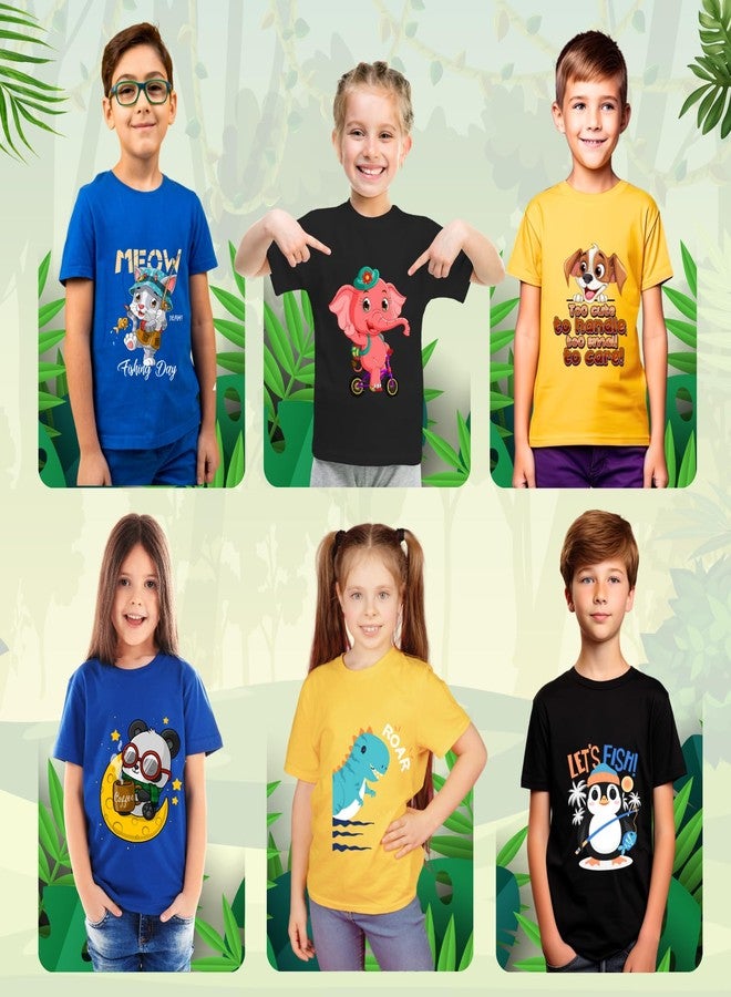 Sakuya Exclusive Kids T-Shirt Combo with 6 Stunning Designs for 1-2 Year - Image 4