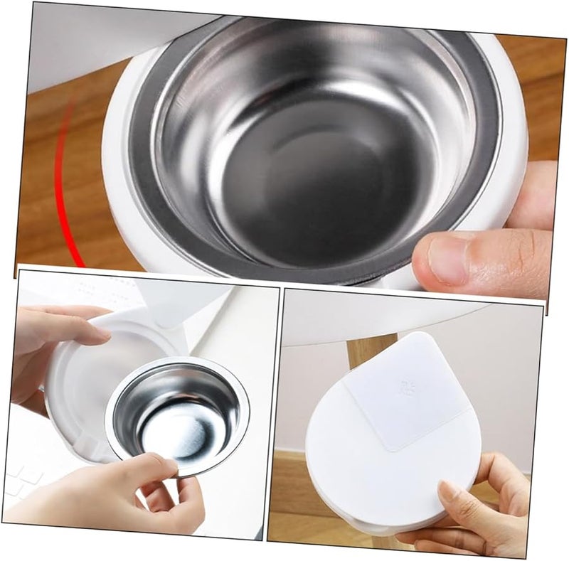 Stainless Steel Rotatable Hidden Under Desk Mount Windproof Ashtray Easy to Clean - Image 4