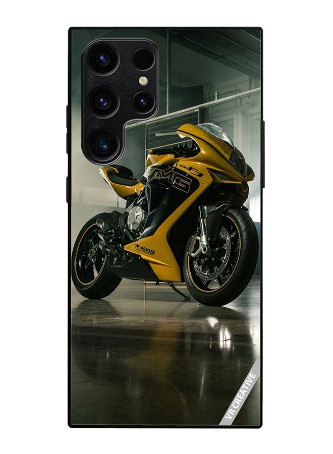 Protective Case Cover For Samsung Galaxy S25 Ultra Bike Design Multicolour