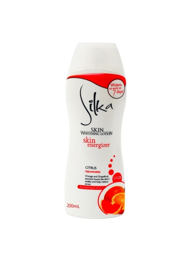 Silka Citrus Skin Whitening Lotion Skin Energizer SPF23 200 ml