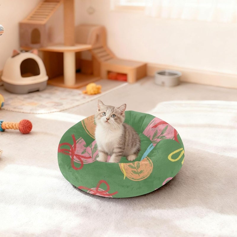 Globally spread simple design xigua Easter Egg Round Dog Bed, Calming Cat Bed Washable with Removable Cover & Non-Slip Bottom, Soft Cozy Indoor Pet Bed for Living Room, Floor, Sofa, 18" Cross product combo compatible Repeated use friendly design Practical build Practical versatile construction Pre-stock well-packed goods Wide use selected material Natural tone color options Balanced universal design Temp & permanent project compatible Odor resistant Diverse operating method fit Multi-demand satisfied design Global light sturdy raw material Extra part combo compatible Simplified versatile design Balanced structure Authorized haulage delivery Precision processed material Regional central warehouse stock Newly stocked local goods Multi-color available build Assorted trendy color picks Market aligned local stock General standard compliant quality - Image 3