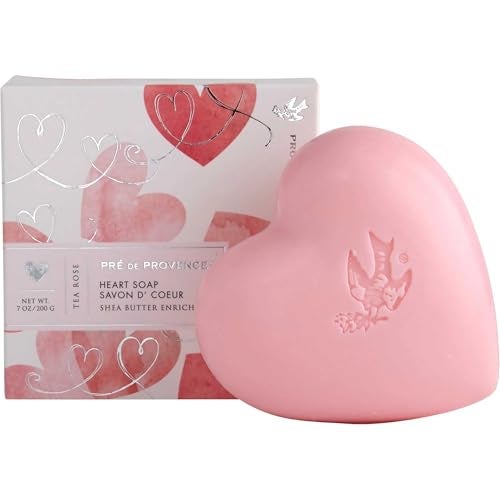 Pre de Provence Heart Shaped Gift Soap 200 Gram Tea Rose 6282 - Image 2