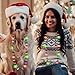Traplace 9PCS Christmas Light Necklace Light up 3 Modes Christmas Party Favors Wearable Christmas Lights with 8 Colorful Bulbs Xmas Lights Necklace for Ugly Sweater Party Supplies Christmas Party Favors - Image 4