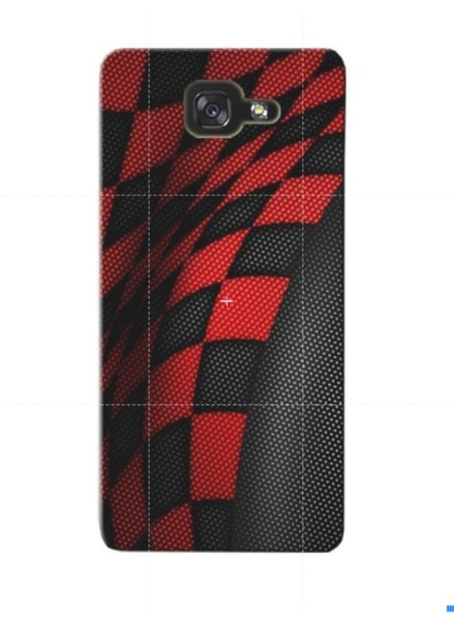 إيه إم سي ديزاين غطاء حماية واقٍ لهاتف سامسونج جالاكسي (A7(2017 سبورتس أحمر/ أسود