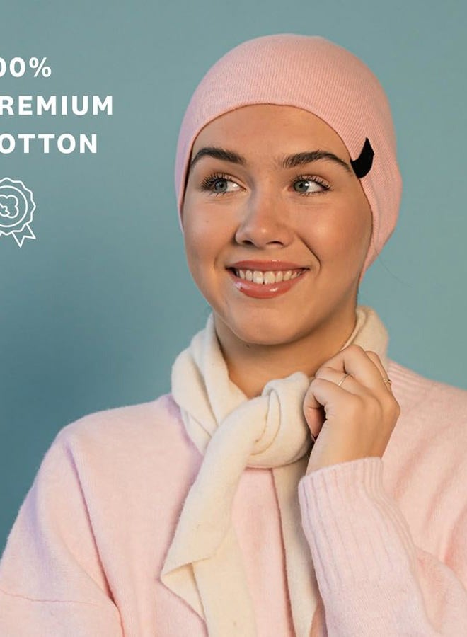 Revony Chemo Beanie Cap - Soft and Skin Friendly - 100% Cotton, Army Green, One size - Image 2