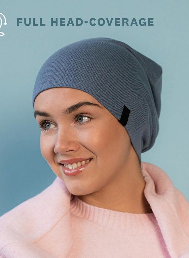 Revony Chemo Beanie Cap - Soft and Skin Friendly - 100% Cotton, Army Green, One size - Image 5