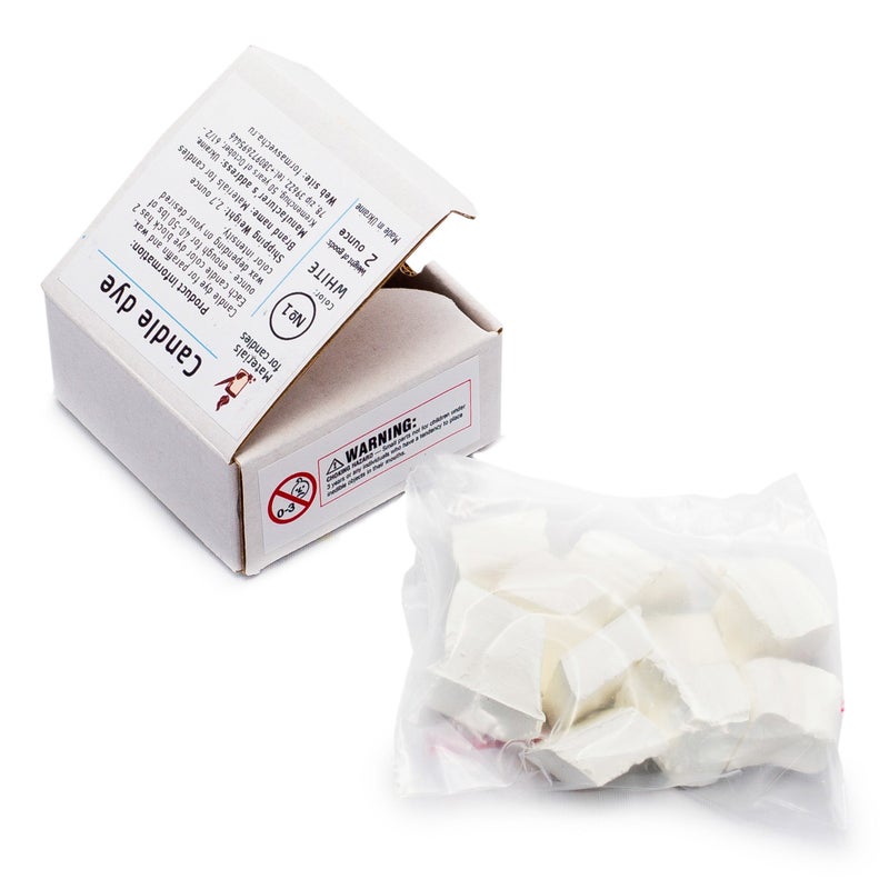 Candle Shop White Candle Dye 2oz for Soy Candle Making – Candle Shop Premium Color Dye Blocks for Soy Wax, Beeswax, Paraffin - Candle Wax Dyes - Image 3