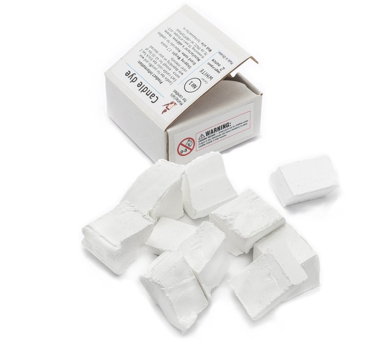 Candle Shop White Candle Dye 2oz for Soy Candle Making – Candle Shop Premium Color Dye Blocks for Soy Wax, Beeswax, Paraffin - Candle Wax Dyes - Image 1