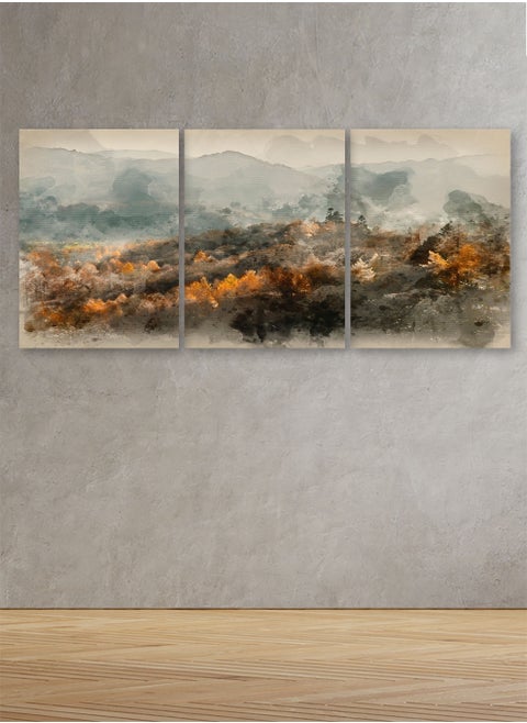 Decorative Wall Art Painting with an Abstract Design, 3Pieces, Size 120x60cm